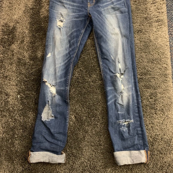 Ripped straight leg jeans - Picture 2 of 3